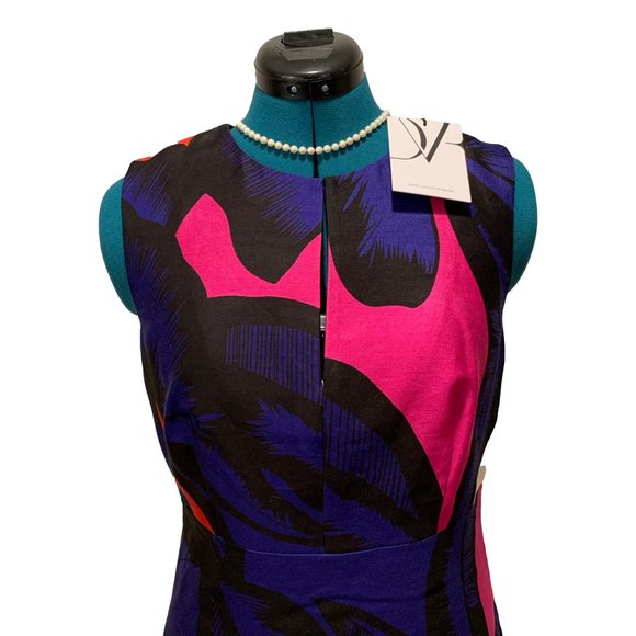 Diane Von Furstenberg Yvette Floral Sateen Dress - Picture 2 of 7